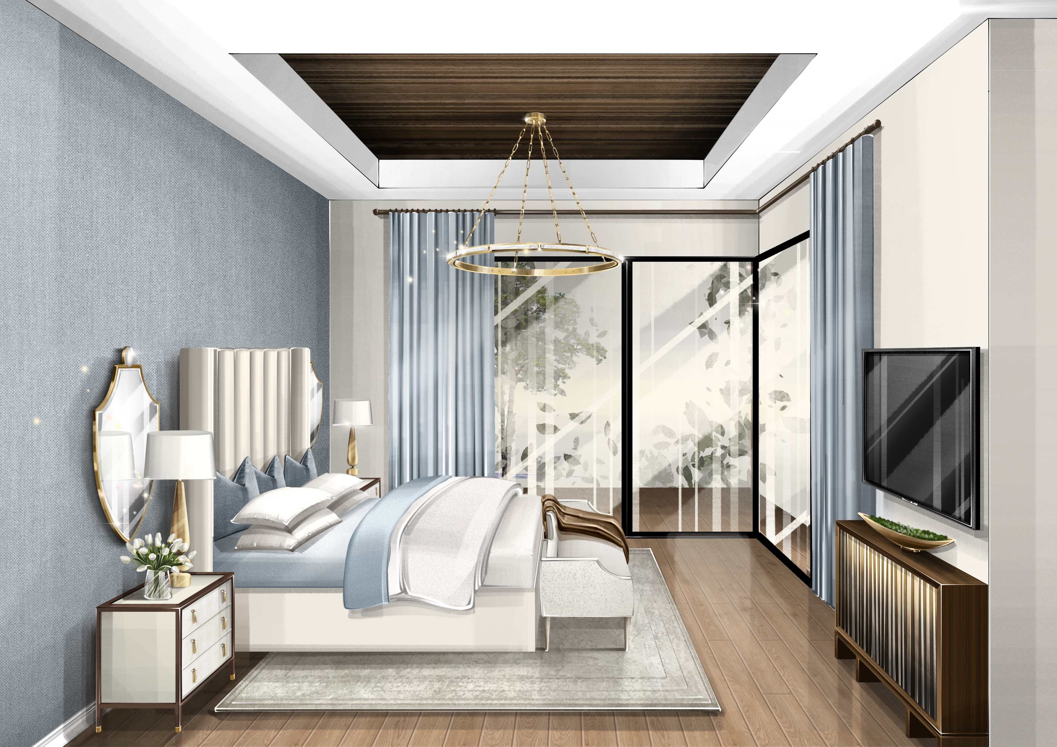 N New Braunfels Blue Bed